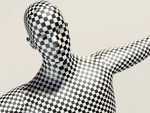 base mesh---man simple 3D Model