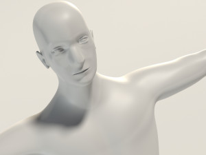 base mesh---man simple 3D Модель
