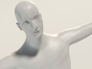base mesh---man simple 3D Модель