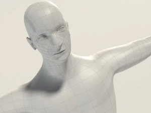 base mesh---man simple 3D Model