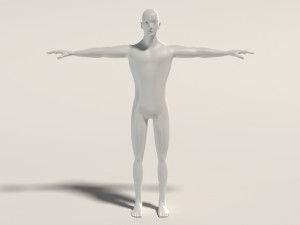 base mesh---man simple 3D Модель