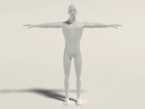 base mesh---man simple 3D Model