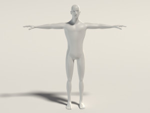 base mesh---man simple 3D Модель