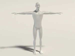 base mesh---man simple 3D Model