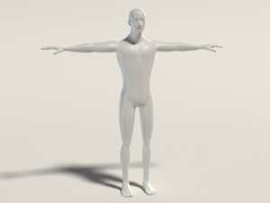 base mesh---man simple 3D Модель