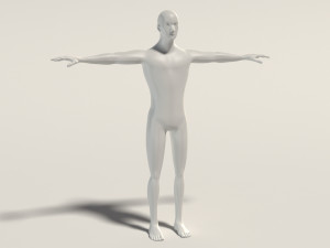 base mesh---man simple 3D Модель