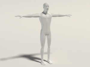 base mesh---man simple 3D Модель