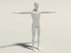 base mesh---man simple 3D Model
