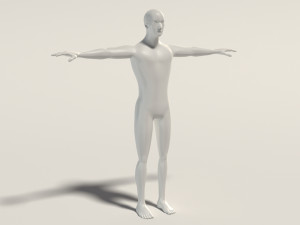 base mesh---man simple 3D Модель