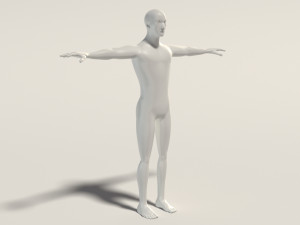 base mesh---man simple 3D Модель