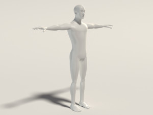 base mesh---man simple 3D Модель
