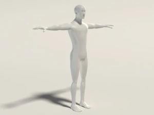 base mesh---man simple 3D Model