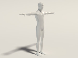 base mesh---man simple 3D Модель