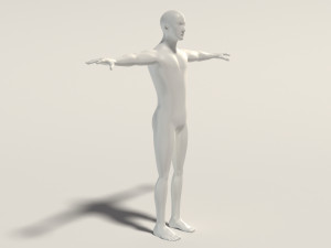 base mesh---man simple 3D Модель