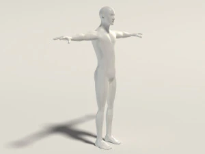 base mesh---man simple 3D Model