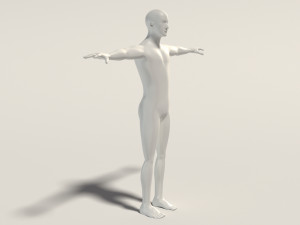 base mesh---man simple 3D Модель