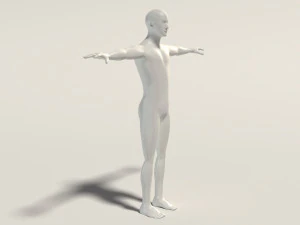 base mesh---man simple 3D Model