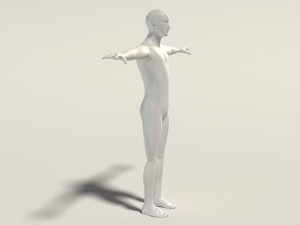 base mesh---man simple 3D Модель