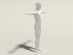base mesh---man simple 3D Model