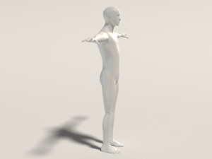 base mesh---man simple 3D Модель