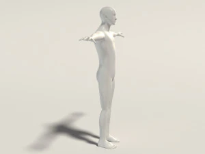 base mesh---man simple 3D Model