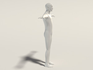 base mesh---man simple 3D Модель