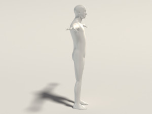 base mesh---man simple 3D Модель