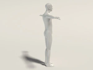 base mesh---man simple 3D Model