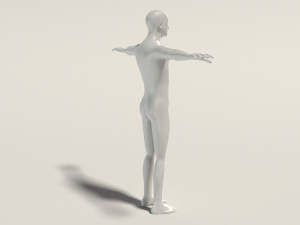 base mesh---man simple 3D Модель