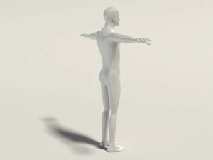 base mesh---man simple 3D Model
