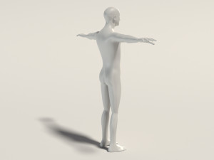 base mesh---man simple 3D Модель