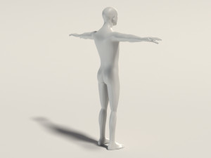 base mesh---man simple 3D Модель