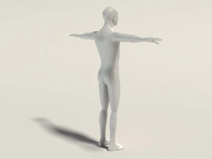 base mesh---man simple 3D Model