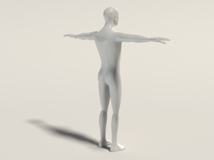 base mesh---man simple 3D Модель
