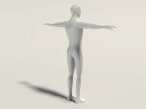 base mesh---man simple 3D Model
