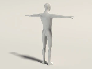 base mesh---man simple 3D Model