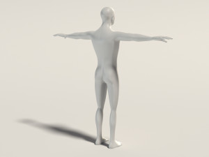 base mesh---man simple 3D Модель