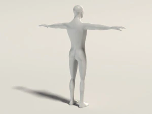 base mesh---man simple 3D Model