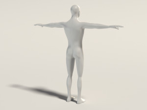 base mesh---man simple 3D Модель