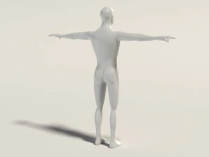 base mesh---man simple 3D Model