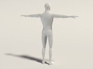 base mesh---man simple 3D Модель