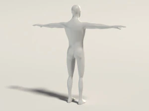 base mesh---man simple 3D Model