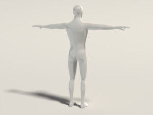 base mesh---man simple 3D Модель