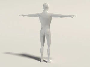 base mesh---man simple 3D Model
