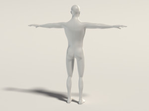 base mesh---man simple 3D Модель