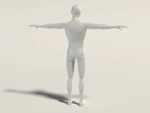 base mesh---man simple 3D Model