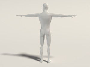base mesh---man simple 3D Модель