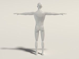 base mesh---man simple 3D Модель