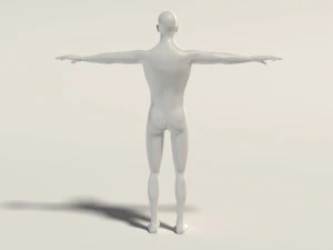 base mesh---man simple 3D Model