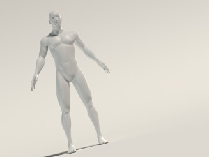 base mesh---man neutral t-pose 3D Model